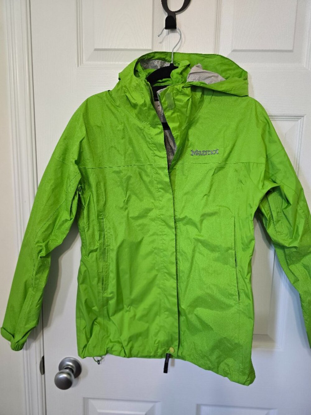 Marmot Lime Green Rain Jacket — Size Medium
